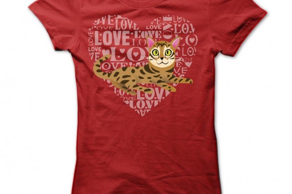 Love Bengal Cats Ladies Shirt