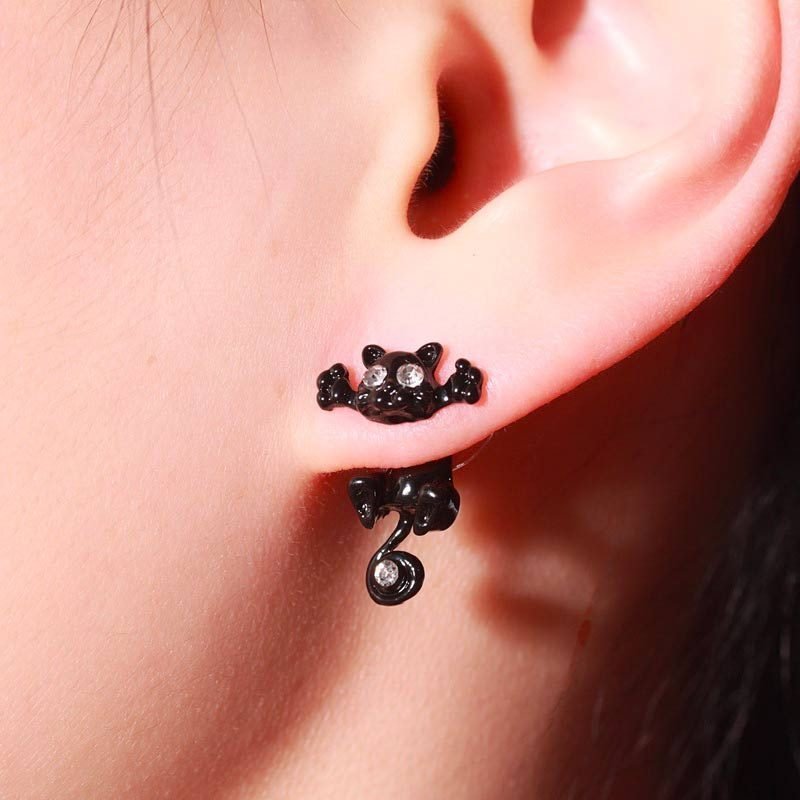 Cute Paw Print Stud Earrings Bengal Cats Cute Cat Stud Earrings